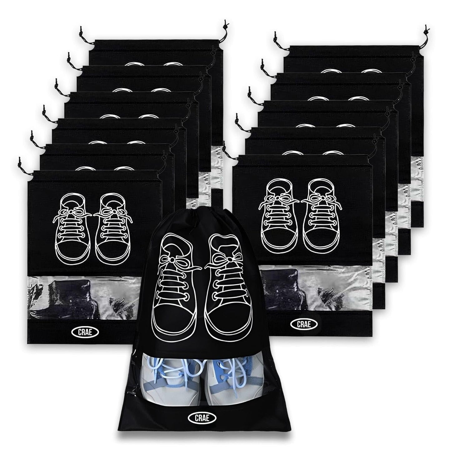 Crae Shoes Bag for Travel & Storage Organizer for Men & Women | Travel Accessories | Shoe Organizer | Shoe Cover for Travel Essentials