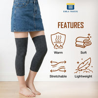 Bimla Traders Woolen Knee Warmers for Men and Women, Winter Thermal Knee Support and Joint Protector.