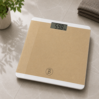 Bimla Traders Premium Digital Body Weight Scale | 26×26 cm Wide Platform | Clear LCD Display | Anti-Skid Base | 180 kg Capacity Cross Design