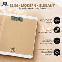 Bimla Traders Premium Digital Body Weight Scale | 26×26 cm Wide Platform | Clear LCD Display | Anti-Skid Base | 180 kg Capacity Cross Design