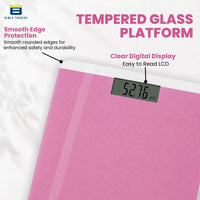 Bimla Traders Premium Digital Body Weight Scale | 26×26 cm Wide Platform | Clear LCD Display | Anti-Skid Base | 180 kg Capacity Cross Design