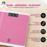 Bimla Traders Premium Digital Body Weight Scale | 26×26 cm Wide Platform | Clear LCD Display | Anti-Skid Base | 180 kg Capacity Cross Design