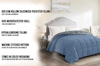 BTfash Microfiber Reversible AC Comforter or Blanket for Double Bed | Ultra Soft, Lightweight, Cozy Bedding & Dual Colour All Weather Duvet 500 GSM–Ideal for Home, Bedroom&Guest Rooms