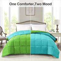 BTfash Microfiber Reversible AC Comforter or Blanket for Double Bed | Ultra Soft, Lightweight, Cozy Bedding & Dual Colour All Weather Duvet 500 GSM–Ideal for Home, Bedroom&Guest Rooms