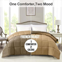 BTfash Microfiber Reversible AC Comforter or Blanket for Double Bed | Ultra Soft, Lightweight, Cozy Bedding & Dual Colour All Weather Duvet 500 GSM–Ideal for Home, Bedroom&Guest Rooms