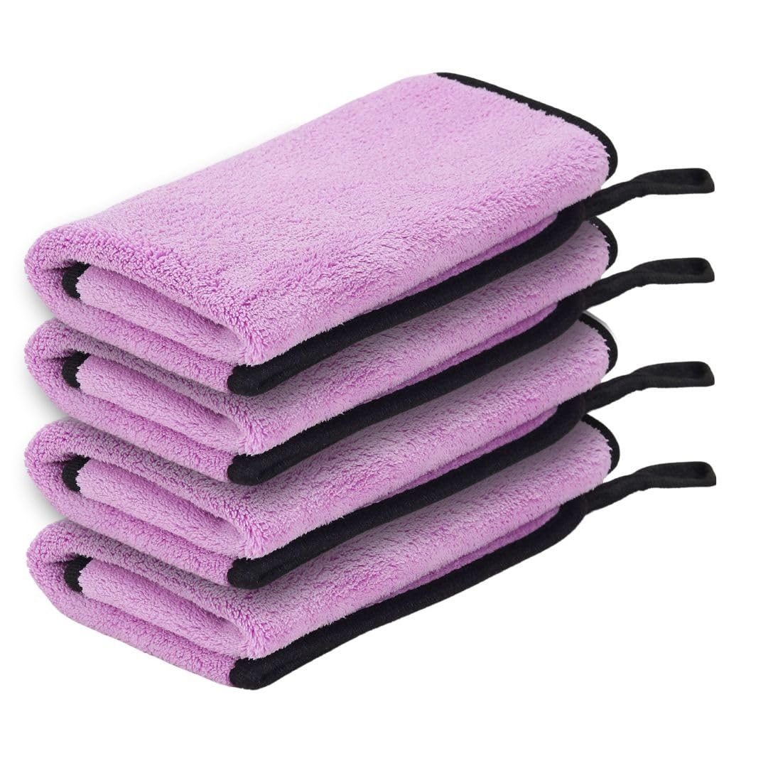 Bimla Traders Microfiber Cleaning Cloth| Highly Absorbent,Lint and Streak Free, Multi-Purpose Wash Cloth for Kitchen,Car,Window,Stainless Steel (Pack of 3)