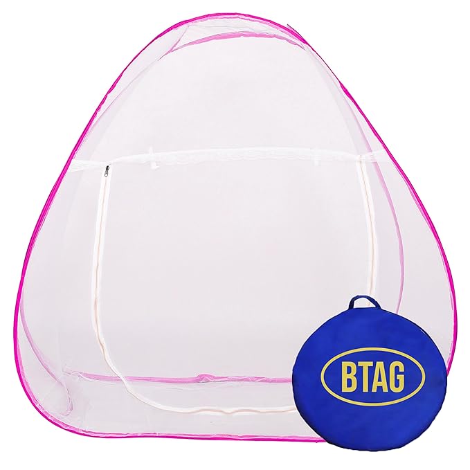 Btag Mosquito Net Premium Machardani | Extra Mosquito Protection | Polyester 30GSM Strong Net