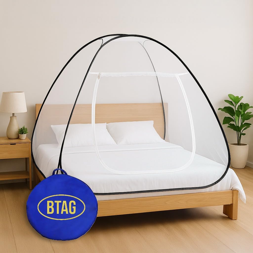 Bimla Traders Premium Mosquito NET Mosquito full bed Net | Extra Mosquito Protection | 30GSM Strong Net