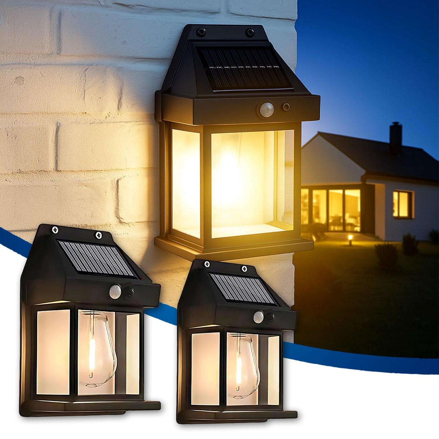 Bimla Traders Solar Wall Lights Outdoor Motion Sensor Auto Chargeable