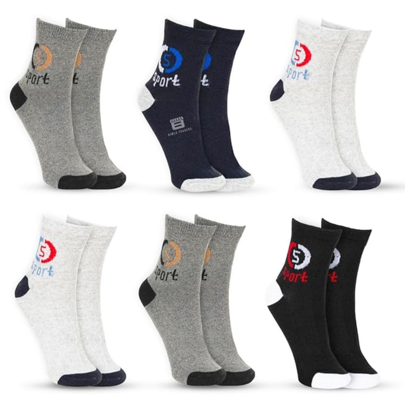 Bimla Traders Solid Ankle Socks for Men & Women, Multicolor, Free Size