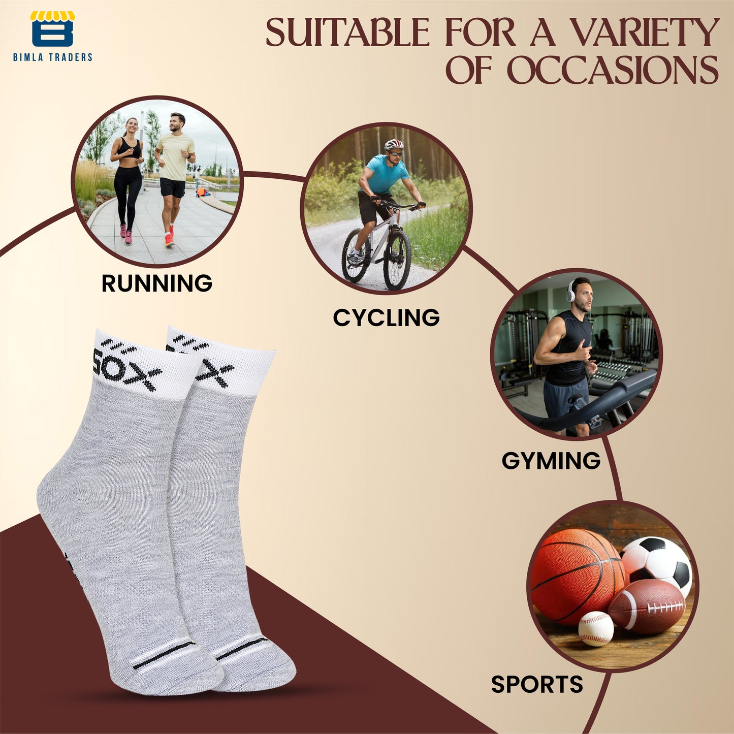 BTfash Solid Ankle Socks for Men & Women, Multicolor, Free Size