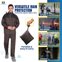 Bimla Traders Two color Waterproof Rainsuit For Men,Men Bike Rain Suit Rain Jacket Suit Inner Mobile Pocket