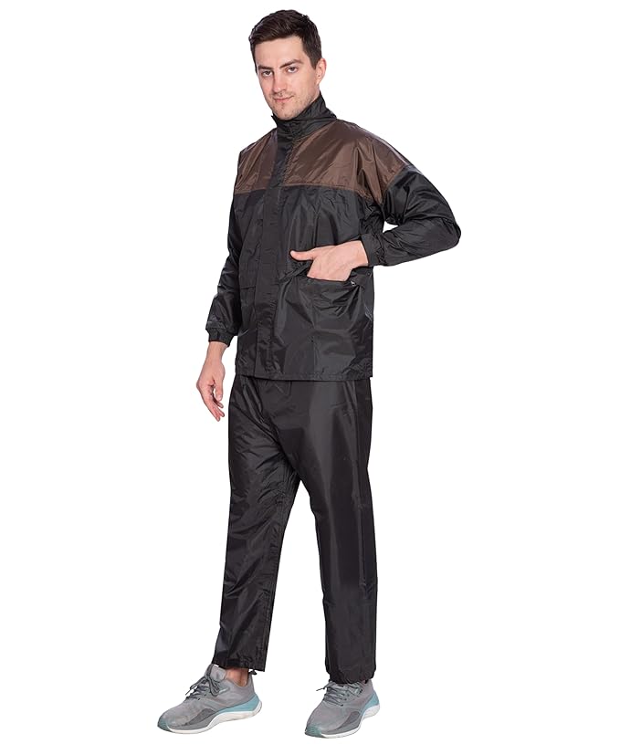Bimla Traders Men's Lightweight and Waterproof Hood Raincoat