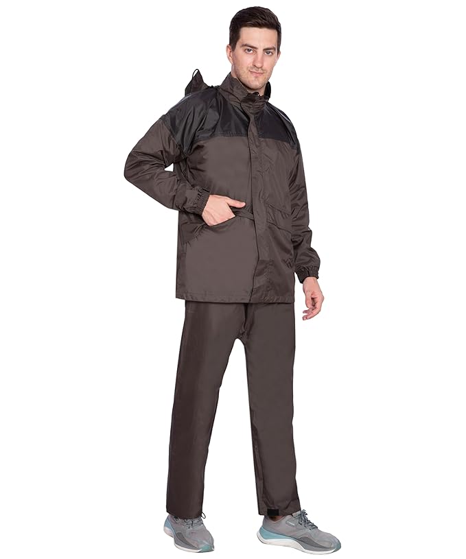 Bimla Traders Men's Lightweight and Waterproof Hood Raincoat