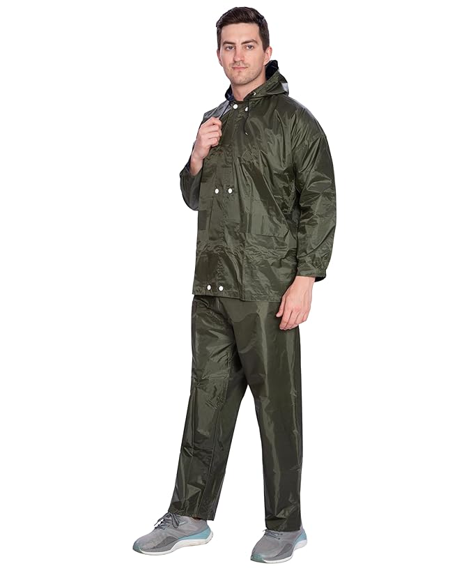 Btag Men's Lightweight and Waterproof Hood Raincoat
