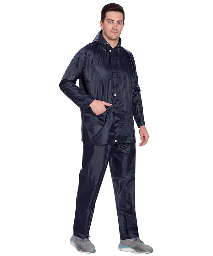 Bimla Traders Men's Lightweight and Waterproof Hood Raincoat