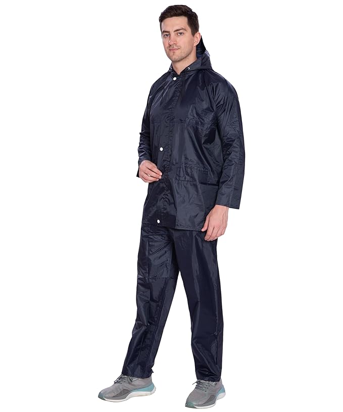 Bimla Traders Men's Lightweight and Waterproof Hood Raincoat