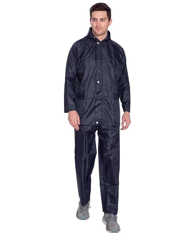 Bimla Traders Men's Lightweight and Waterproof Hood Raincoat