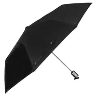 BTfash Round Handle 3 Fold Small size Black Portable Umbrella for Men Women & Kids | UV Protection, Waterproof, Rain, Sunlight Protection | Pack of 1