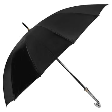 Btag J Handle Big size 12 Tar Black Umbrella for Men Women & Kids | UV Protection, Waterproof, Rain, Sunlight Protection