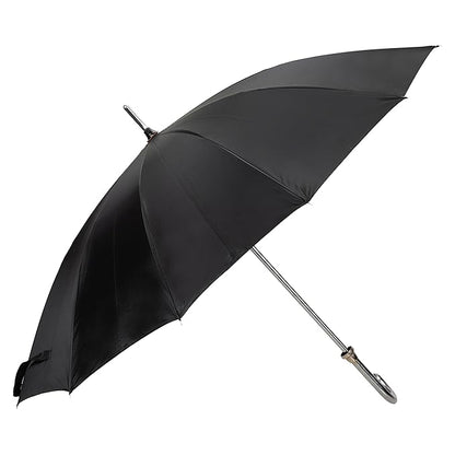 BTfash J Handle Big size 12 Tar Black Umbrella for Men Women & Kids | UV Protection, Waterproof, Rain, Sunlight Protection | Pack of 1