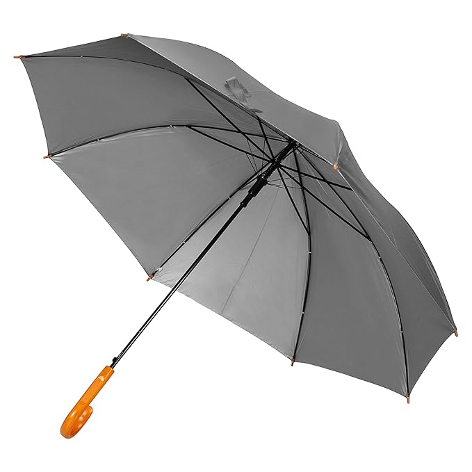 Btag Wooden J Handle Big size Auto Open Umbrella for Men Women & Kids | UV Protection, Waterproof, Rain, Sunlight Protection