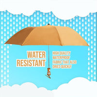 BTfash Round Handle 2 Fold Small size Portable Auto Open Umbrella for Men Women & Kids | UV Protection, Waterproof, Rain