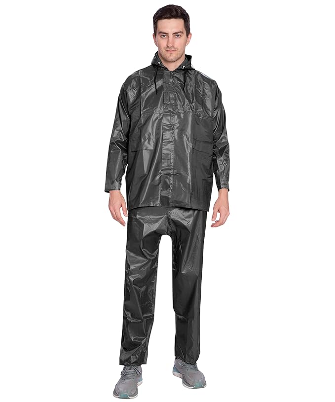 Btag Men's Lightweight and Waterproof Hood Raincoat