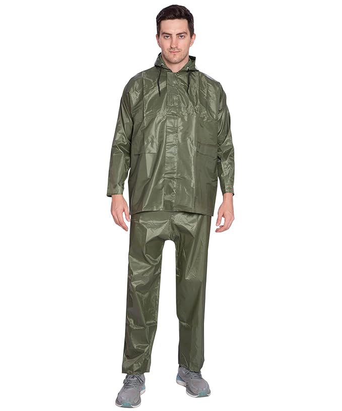 Btag Men's Lightweight and Waterproof Hood Raincoat