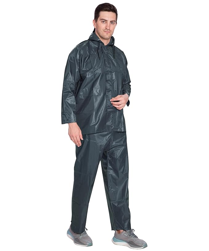 Btag Men's Lightweight and Waterproof Hood Raincoat