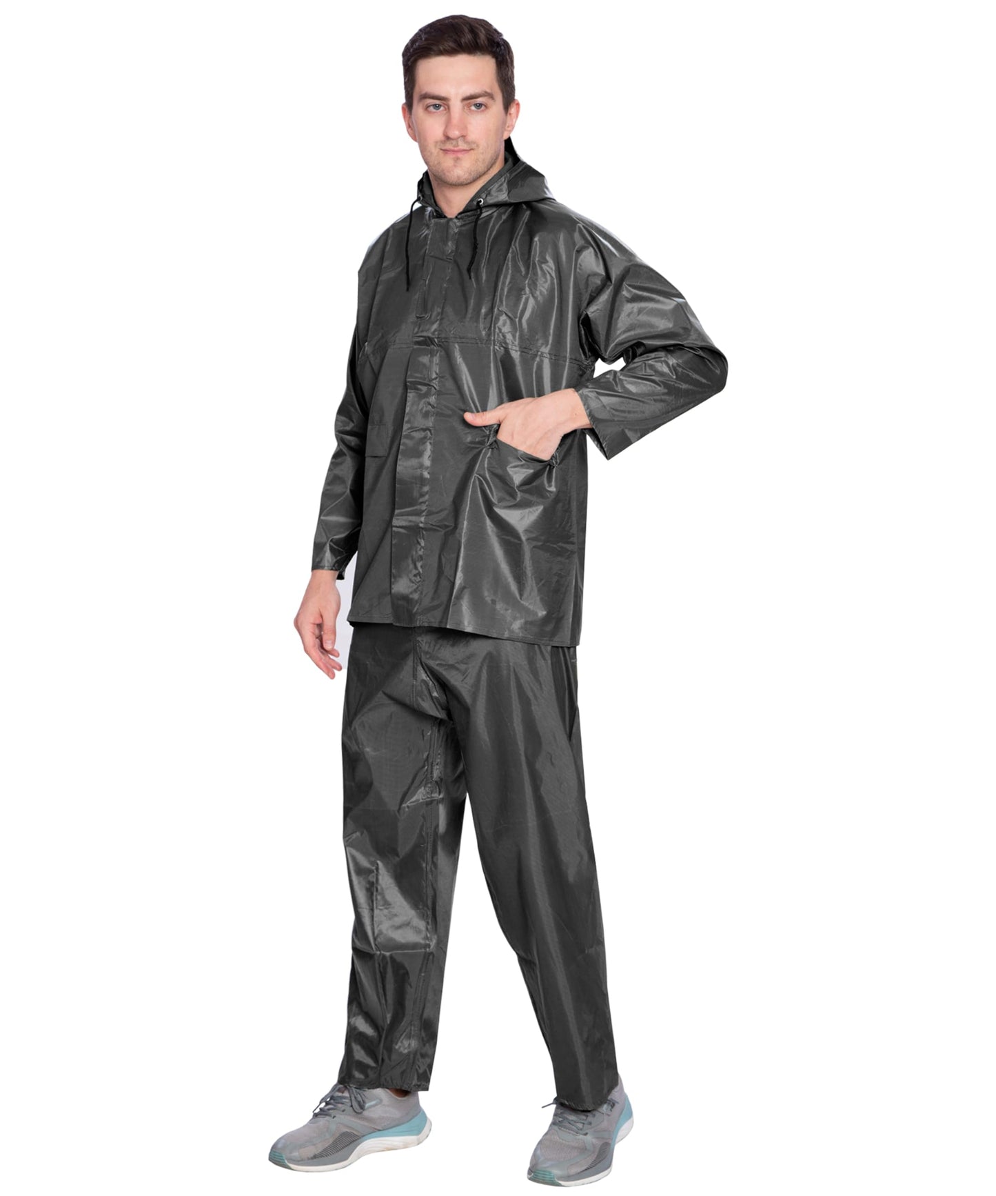 Bimla Traders Men's Lightweight and Waterproof Hood Raincoat