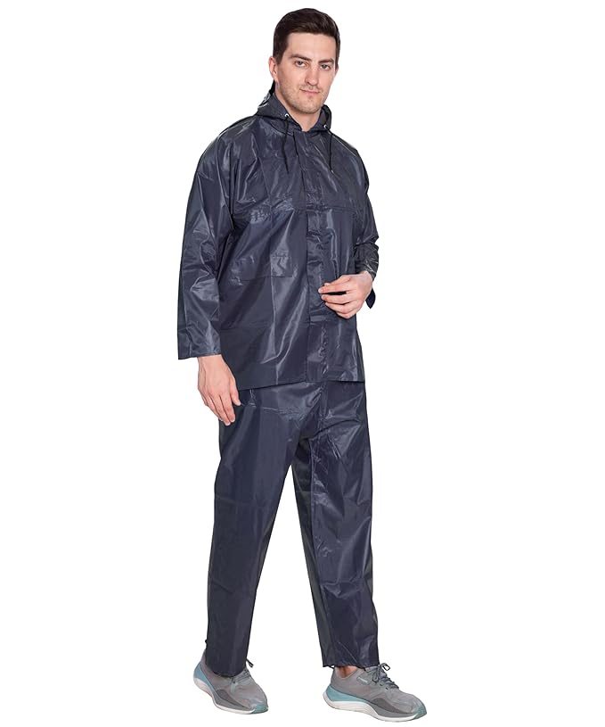 Bimla Traders Men's Waterproof and Lightweight Hood Raincoat With pocket and bag | Solid | Comfortable | Modern
