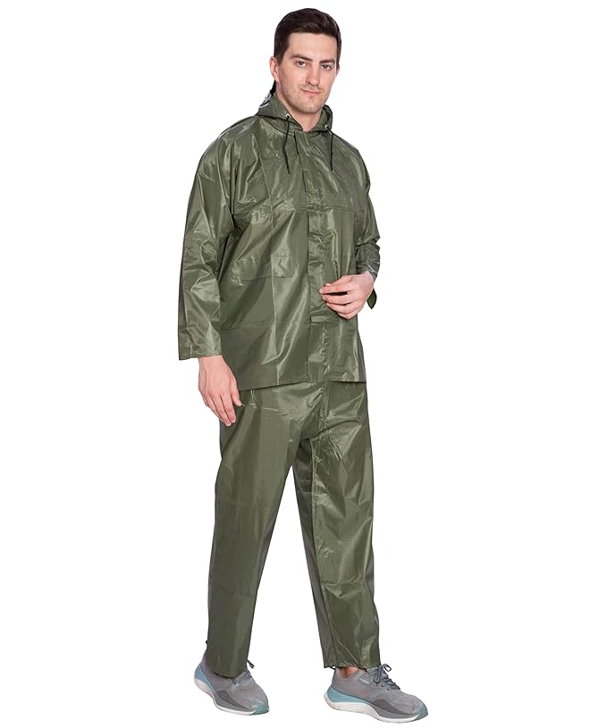 Bimla Traders Men's Waterproof and Lightweight Hood Raincoat With pocket and bag | Solid | Comfortable | Modern