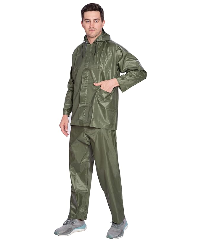 Bimla Traders Men's Waterproof and Lightweight Hood Raincoat With pocket and bag | Solid | Comfortable | Modern