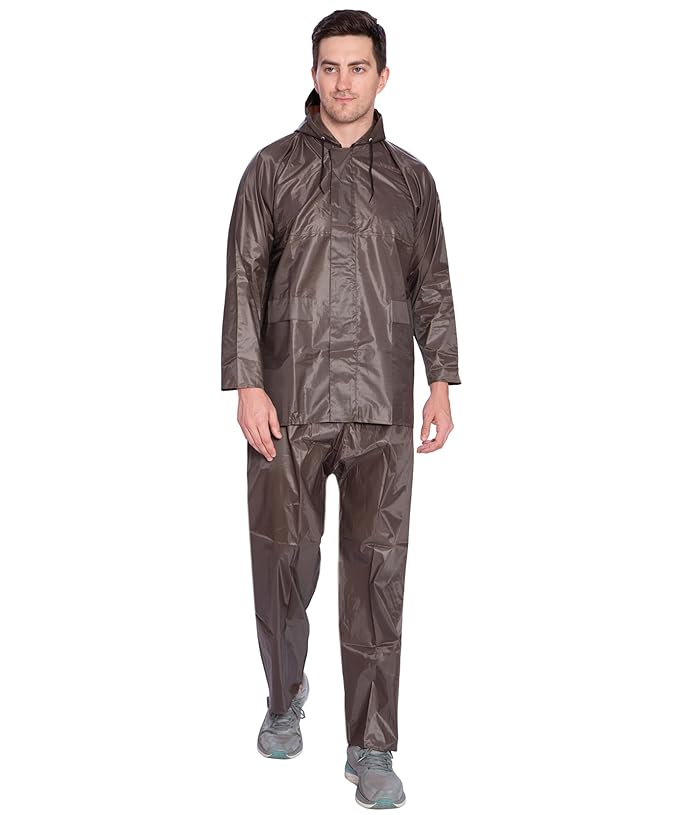 Bimla Traders Men's Waterproof and Lightweight Hood Raincoat With pocket and bag | Solid | Comfortable | Modern