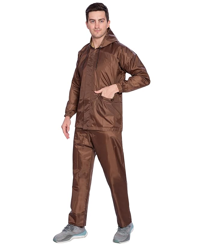 Btag Men's Lightweight and Waterproof Hood Raincoat