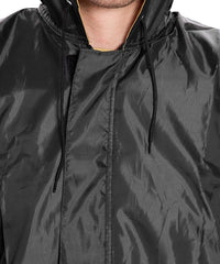 Bimla Traders Men's Lightweight and Waterproof Hood Raincoat With pocket and bag | Solid | Comfortable | Modern