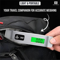 Bimla Traders Electronic Portable Digital LED Screen Luggage Weighing Scale|Handheld Travel Weight Measuring Scale for Suitcases, Bags&Baggage, 50 kg/110 Lb For Multi-Purpose Use. Pack of 1 (JY-29)