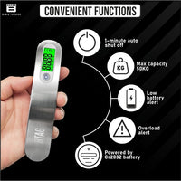 Bimla Traders Electronic Portable Digital LED Screen Luggage Weighing Scale|Handheld Travel Weight Measuring Scale for Suitcases, Bags&Baggage, 50 kg/110 Lb For Multi-Purpose Use. Pack of 1 (JY-26)