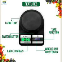 Bimla Traders Digital Kitchen Food Weighing Scale For Healthy Living, Home Baking, Cooking, Fitness & Balanced Diet.