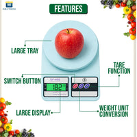 Bimla Traders Digital Kitchen Food Weighing Scale For Healthy Living, Home Baking, Cooking, Fitness & Balanced Diet.