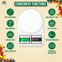 Bimla Traders Digital Kitchen Food Weighing Scale For Healthy Living, Home Baking, Cooking, Fitness & Balanced Diet.
