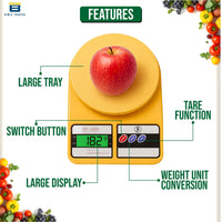 Bimla Traders Digital Kitchen Food Weighing Scale For Healthy Living, Home Baking, Cooking, Fitness & Balanced Diet.
