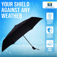 Bimla Traders J-Handle 3 Fold Small size Portable Auto Open Umbrella for Men Women & Kids | UV Protection, Waterproof, Rain, Sunlight Protection | Pack of 1 |