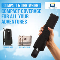 Bimla Traders J-Handle 3 Fold Small size Portable Auto Open Umbrella for Men Women & Kids | UV Protection, Waterproof, Rain, Sunlight Protection | Pack of 1 |