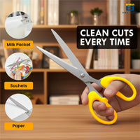 Bimla Traders Stainless Steel Multicoloured Scissors Set Different Sizes for Household,Home & Kitchen, Office, Art & Craft, Sewing, Cloth Cutting