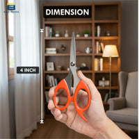 Bimla Traders Stainless Steel Multicoloured Scissors Set Different Sizes for Household,Home & Kitchen, Office, Art & Craft, Sewing, Cloth Cutting