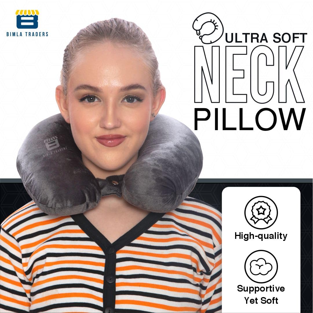 Bimla Traders Soft Fibre Filled Neck Pillow