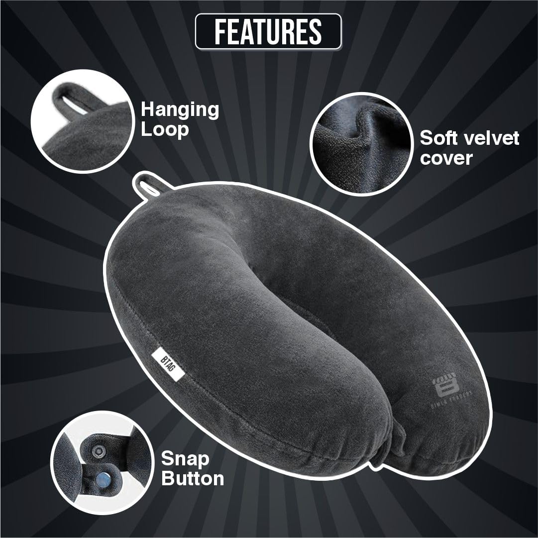 Bimla Traders Soft Fibre Filled Neck Pillow