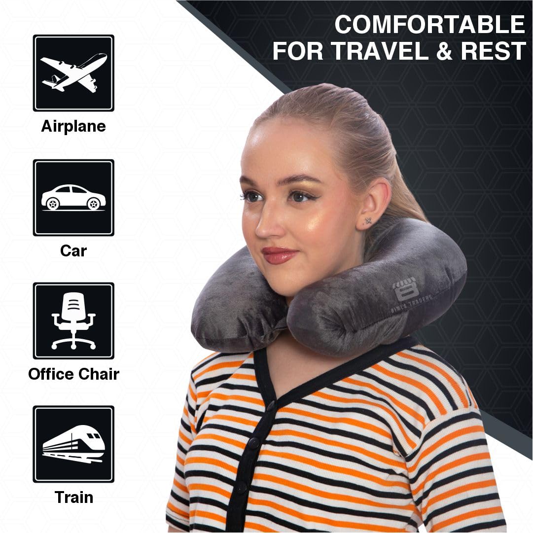 Bimla Traders Soft Fibre Filled Neck Pillow